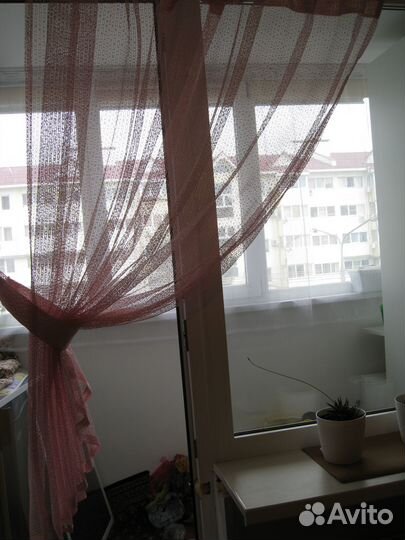 Штора-тюль сетка на петлях