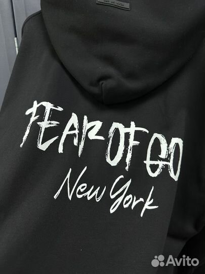 Худи Essentials fear of god new york oversize