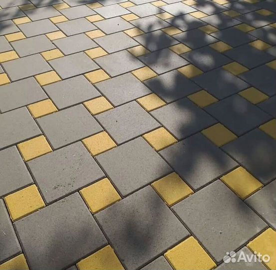 Тротуарная плитка, брусчатка Квадрат 200х200х60