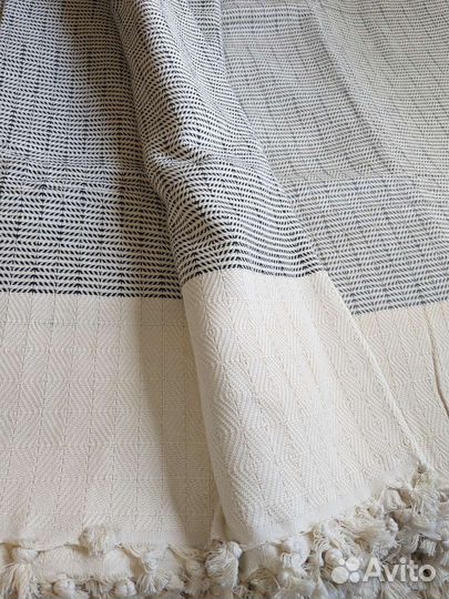 Плед покрывало 180/220. Хлопок Турция