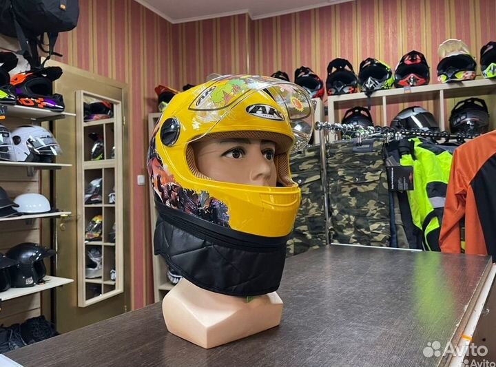 Шлем для мотоцикла мотошлем на мото для детей