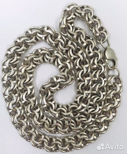 Серебряная цепь бисмарк 100 грамм