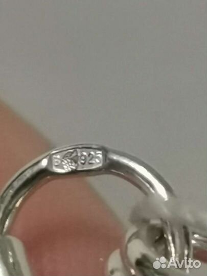 Серебряная цепь 60см браслет