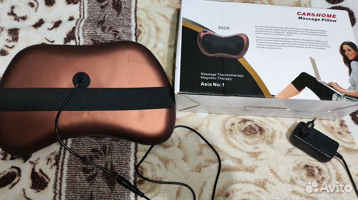 Массажная подушка для шеи и спины