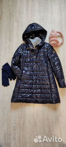 Демисезонное пальто для девочки, 146 размер