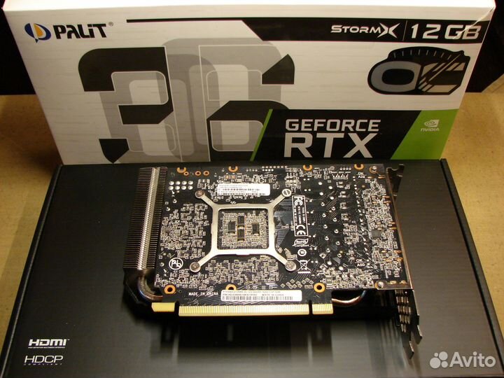 Видеокарта Palit GeForce RTX 3060 StormX OC 12G V1