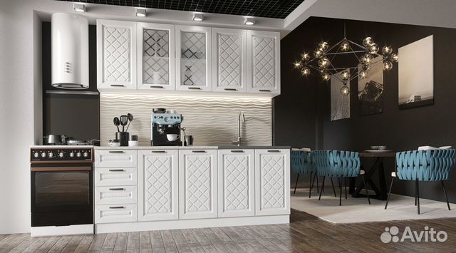 Кухня Агава белая 2 метра