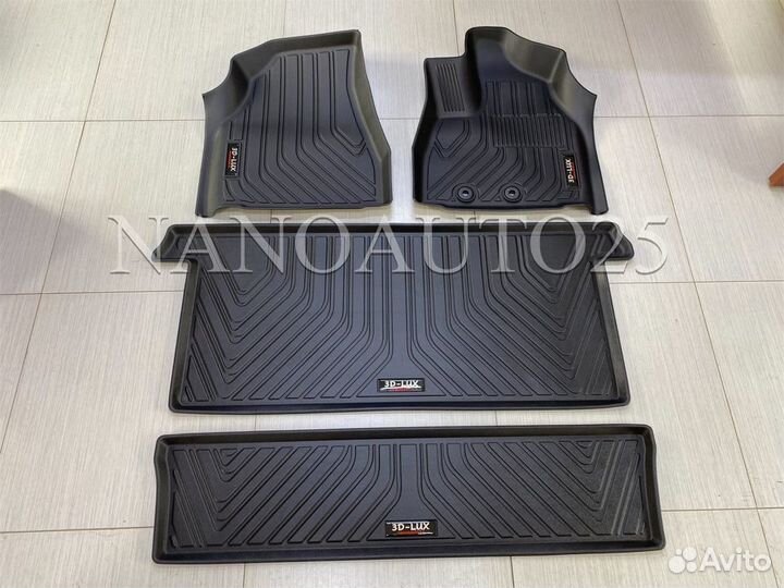 Коврики 3D LUX Toyota Esquire 2014-2021 На 3 ряда