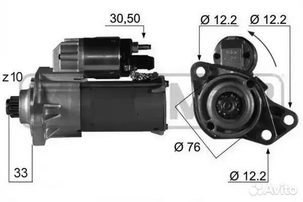 Стартер vw bora / golf iv 1.4-2.0