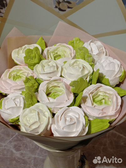 Съедобные букеты из зефира на праздник