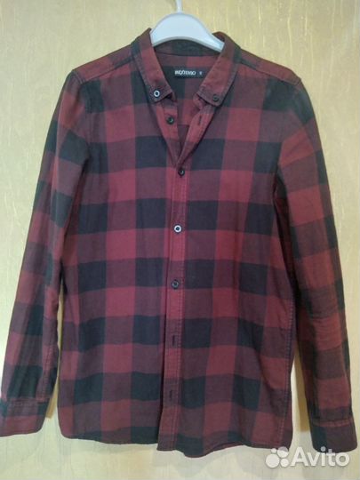 Рубашка в клетку хб подростковая 12 лет