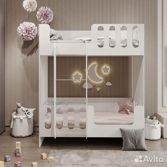 Двухъярусная кровать детская, новая в наличиис