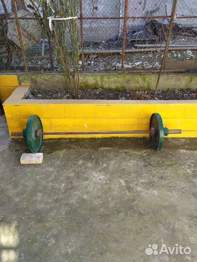 Штанга гриф блины бу