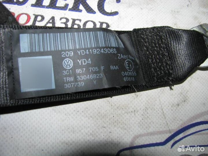 Ремень безопасности передний левый VW Passat (B6)