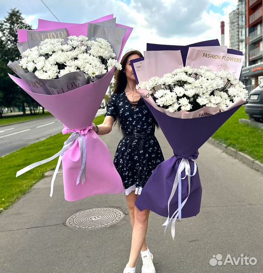 Свежие Хризантемы. Букеты. Доставка/Самовывоз