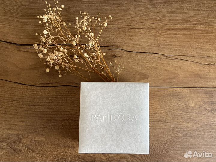 Pandora Логомания набор кольцо и ожерелье