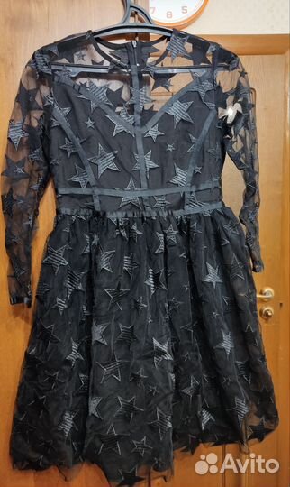 Вечернее платье 46 размера черное