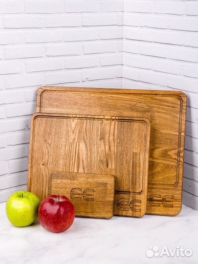Доска разделочная дуб, цена за три доски(набор)