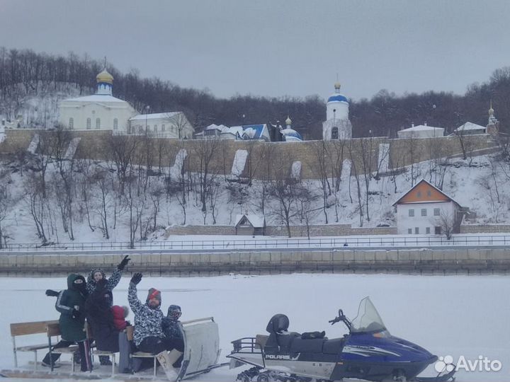 Рыболовные пассажирские снегоходные сани волокуши