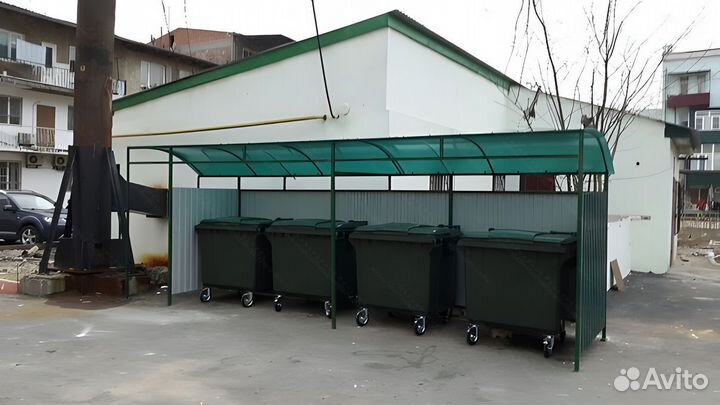 Мусорный контейнер пластиковый 770л Арт-2792