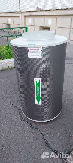 Канальный угольный фильтр клевер П-1000