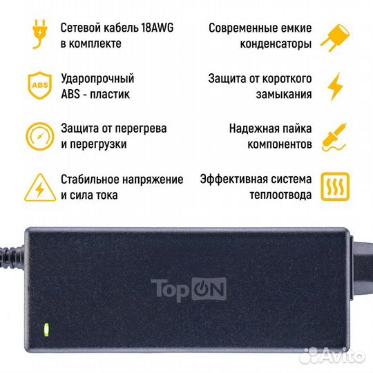 Блок питания TOP-DT03 для Toshiba 19V 4.74A 5.5x2