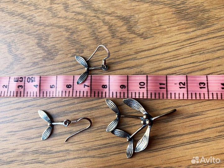 Комплект украшений из серебра