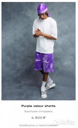 Велюровые шорты raremood (48/M) Солдаут