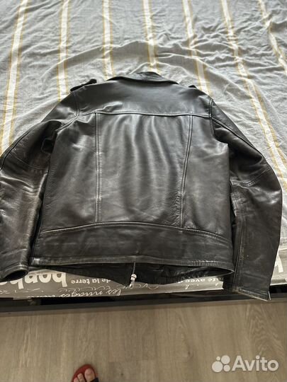 Кожаная куртка косуха jorg weber casual