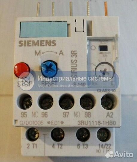 Тепловое реле Siemens 3RU1116-1HB0