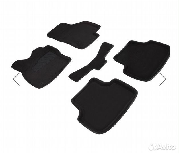 3D Борт коврики Skoda Octavia A7/A8 черные