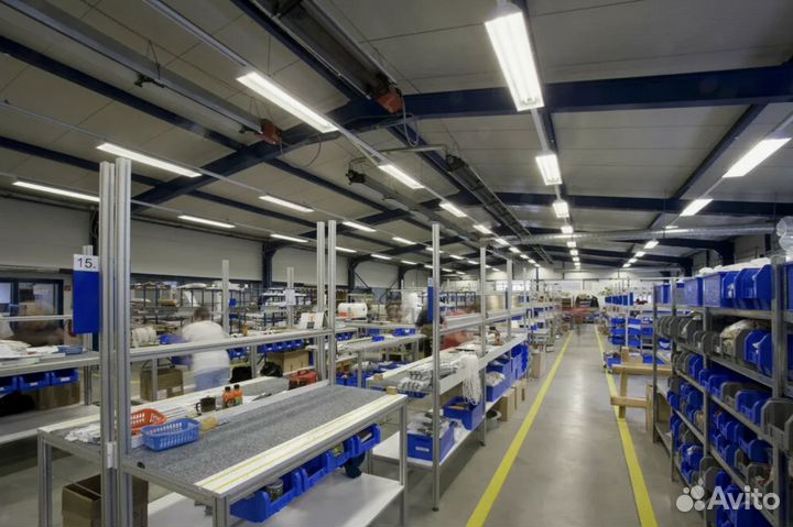 Освещение производственных и складских помещений