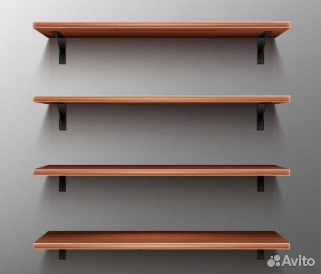 Полки из натурального дерева