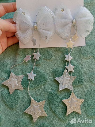 Бантики ручной работы Космос /Звезды