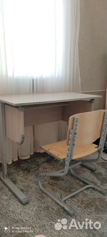Школьная парта-трансформер + стул Дэми