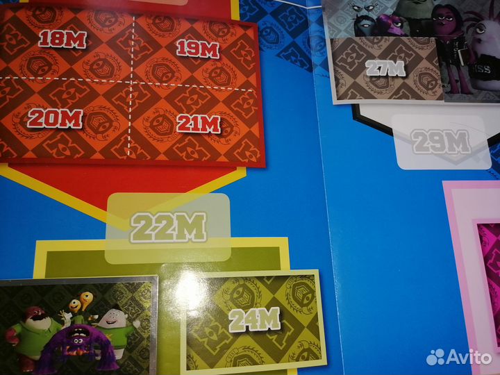 Корпорация монстров фигурки и журнал для наклеек