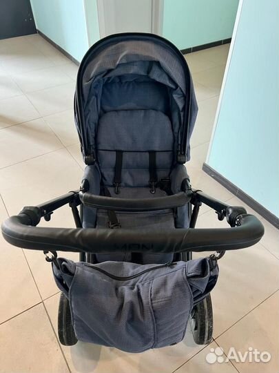 Коляска 2 в 1 moon цвет джинс