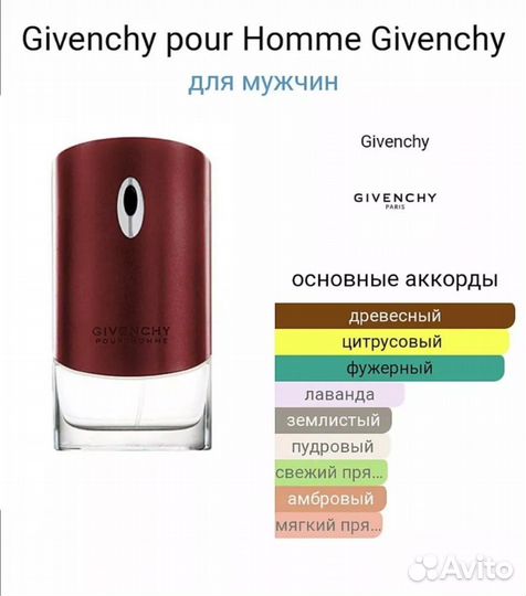 Givenchy pour homme тестер