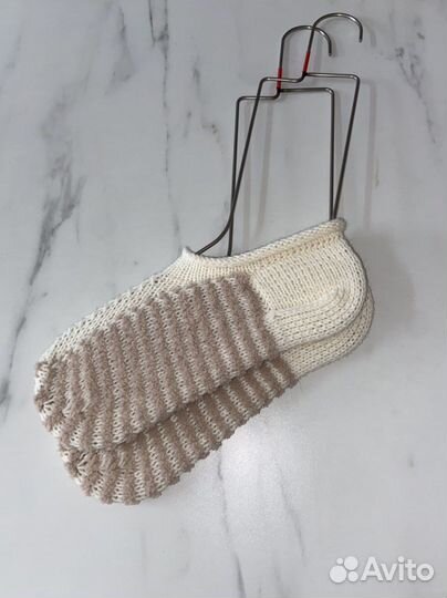 Вязанные следки носки