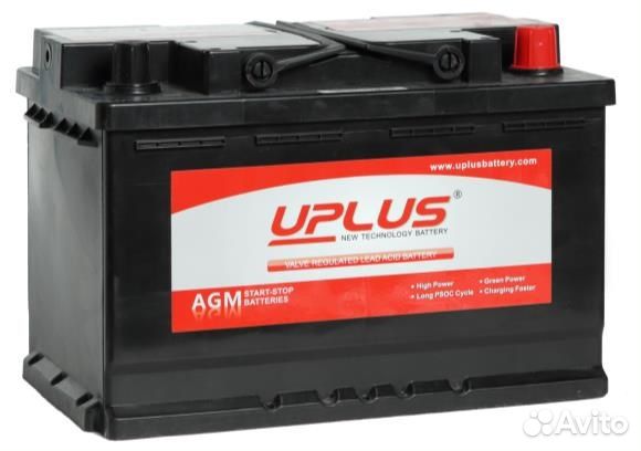 Аккумулятор AGM для mini 70а/ч uplus AGM