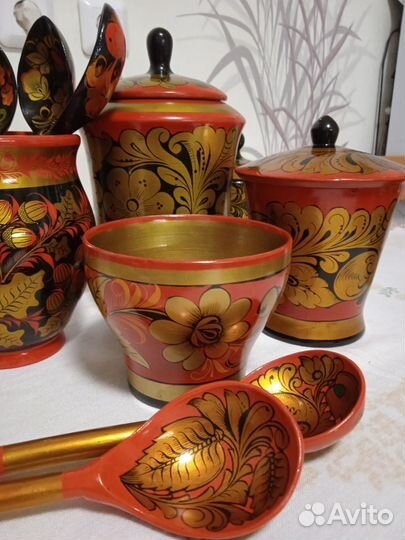 Набор золотой хохломы