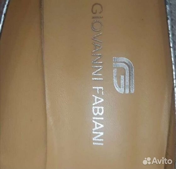 Туфли женские Fabiani 39 40 серебряные