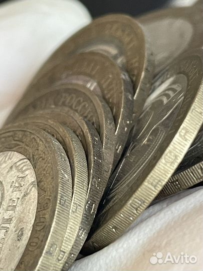 Монеты 10 рублей юбилейные оптом биметалл и гвс
