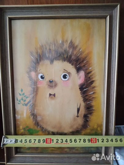 Картина с милахой Ёжиком