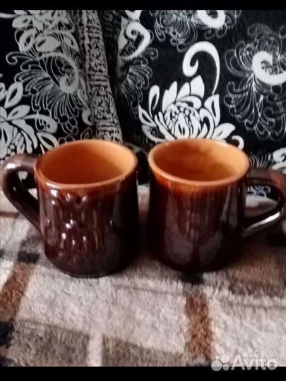 Кувшин + 2 кружки керамический