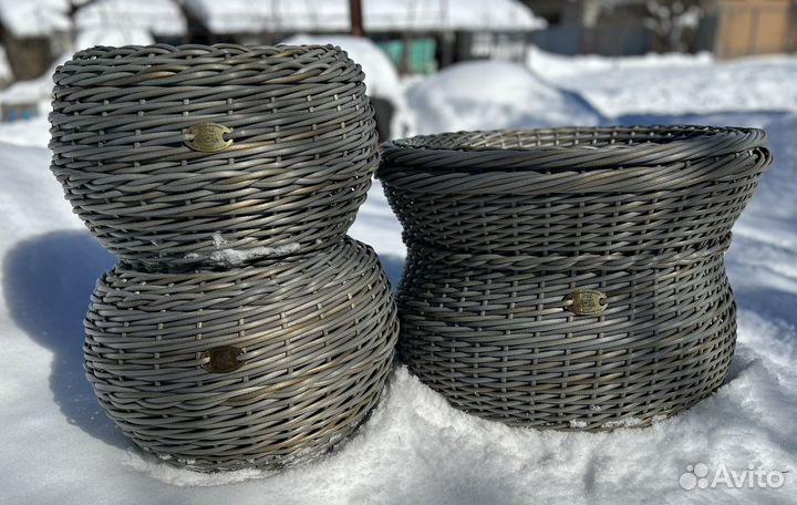 Кашпо из ротанга