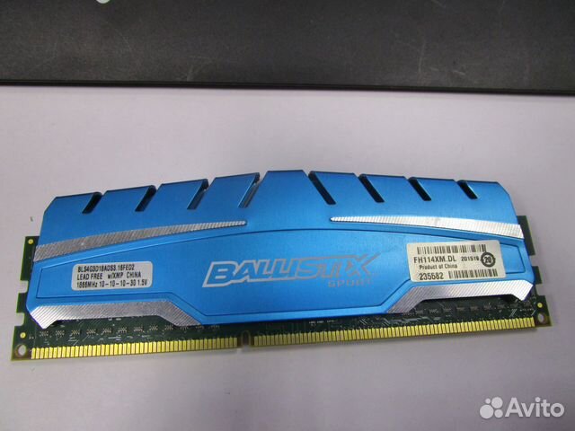 Оперативная память 4Gb Crucial Ballistix Sport 186 купить в Москве ...