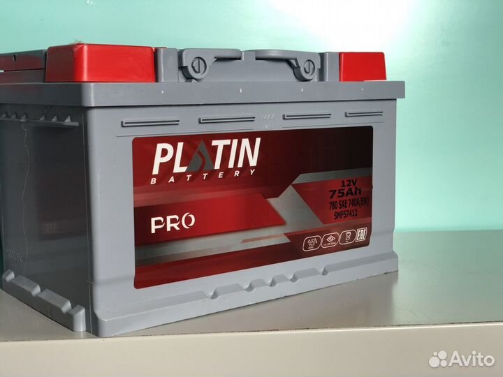 Аккумулятор Platin Pro 75Ah 780 sae 740 EN