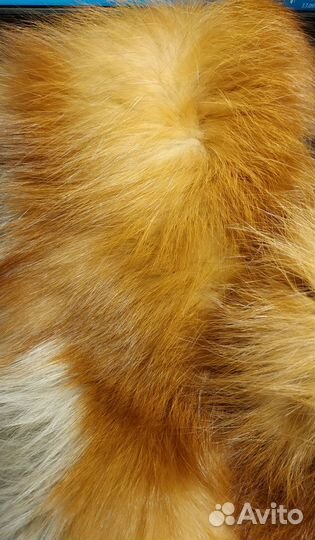 Меховой воротник натуральная лиса