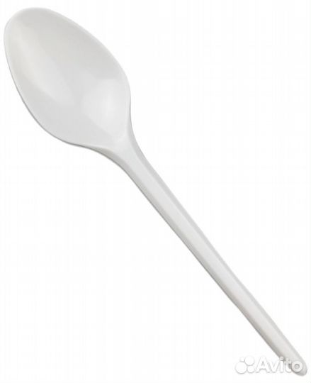 Одноразовая посуда одноразовые ложки белые 10 шт